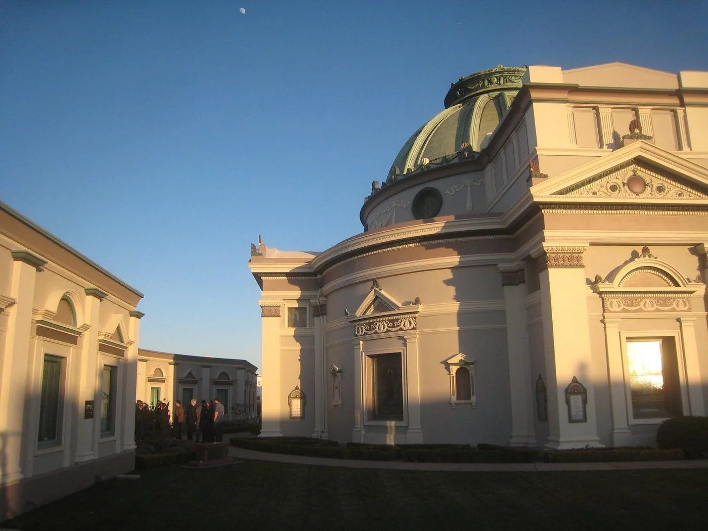 The historic exterior entrance of the San Francisco Columbarium