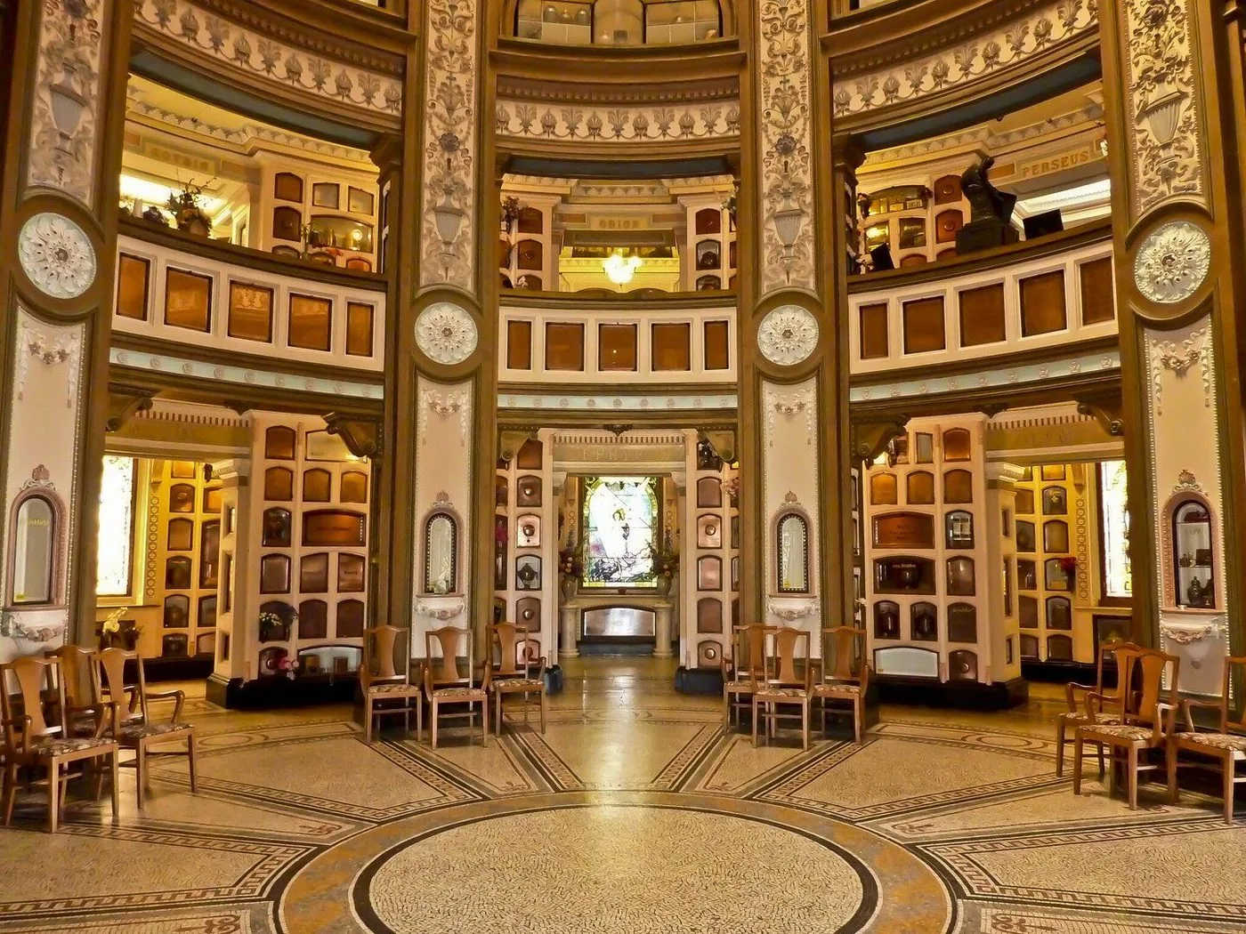 Interior of the San Francisco Columbarium rotunda